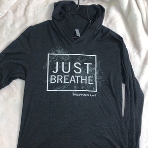 Super cute thin Bible verse hoodie. NEVER WORN